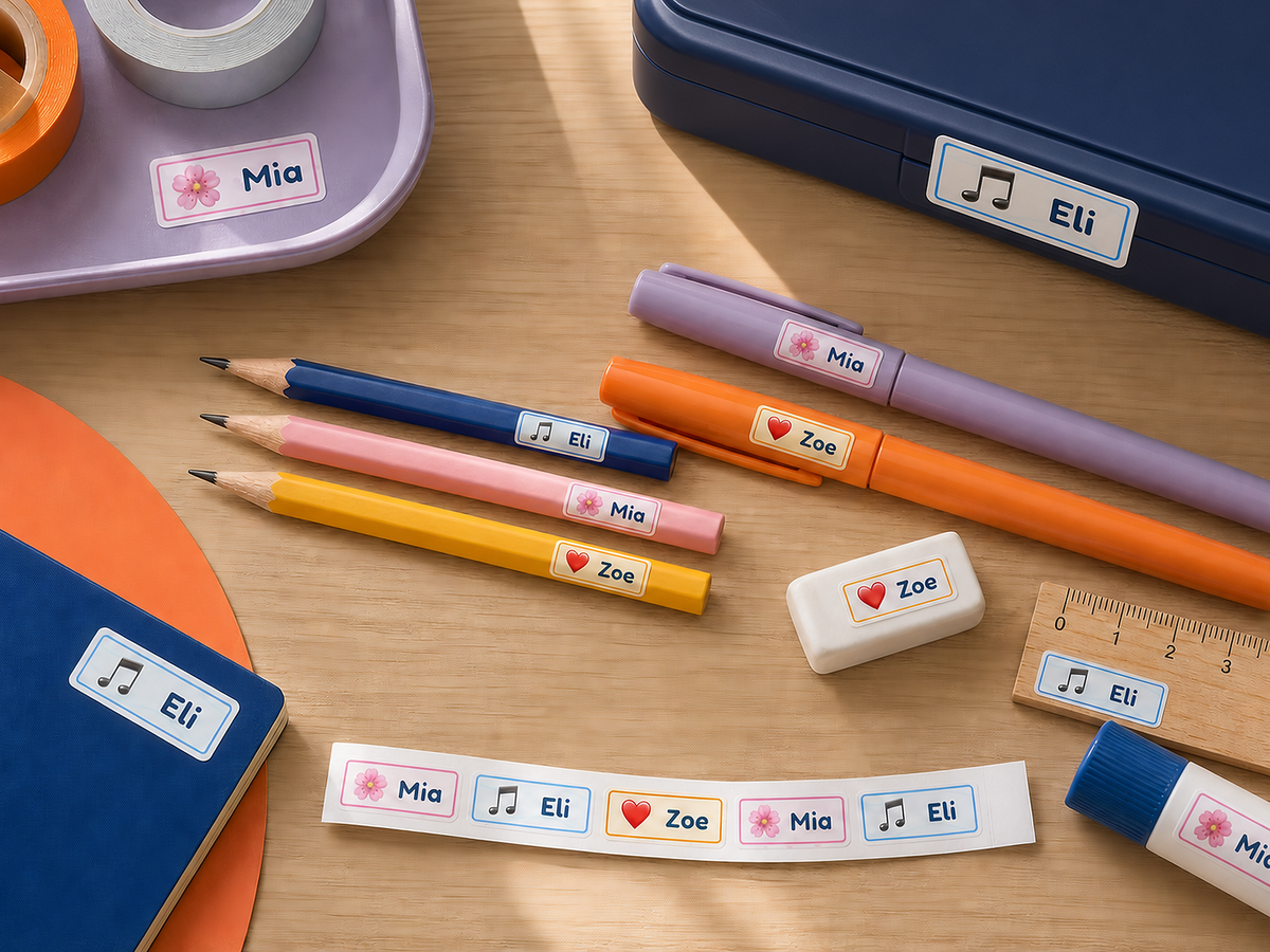 Tagnook Mini & Stationery Labels shown in a crisp 4:3 collection-card product presentation.